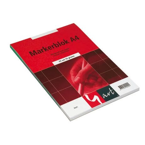 Een Markerblok A4 75 grs 75 vel 4art koop je bij Terpen Tijn