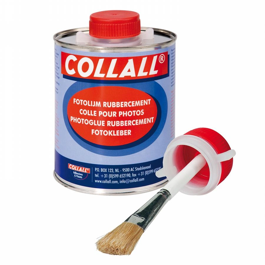 Een Rubbercement 1000 ml met kwast Collall koop je bij Terpen Tijn