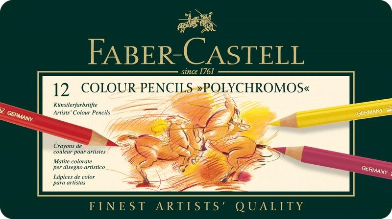 Een Faber-Castell Polychromos kleurpotloden 12 stuks set koop je bij Terpen Tijn