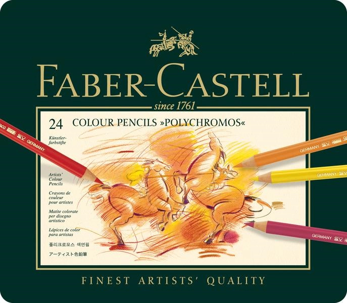 Een Faber-Castell Polychromos kleurpotloden 24 stuks set koop je bij Terpen Tijn