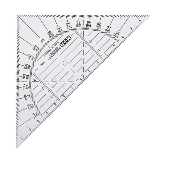 Een Geo driehoek 16 cm M+R 2316 koop je bij Terpen Tijn