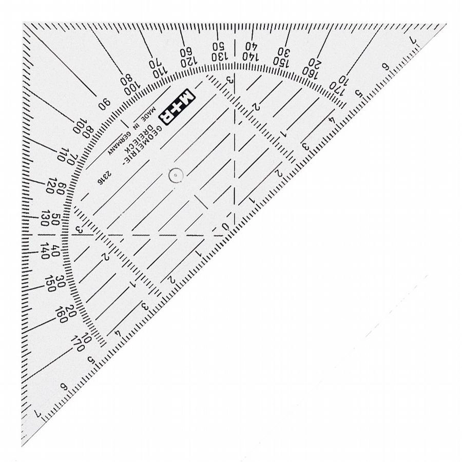 Een Geo driehoek 16 cm M+R 2316 koop je bij Terpen Tijn