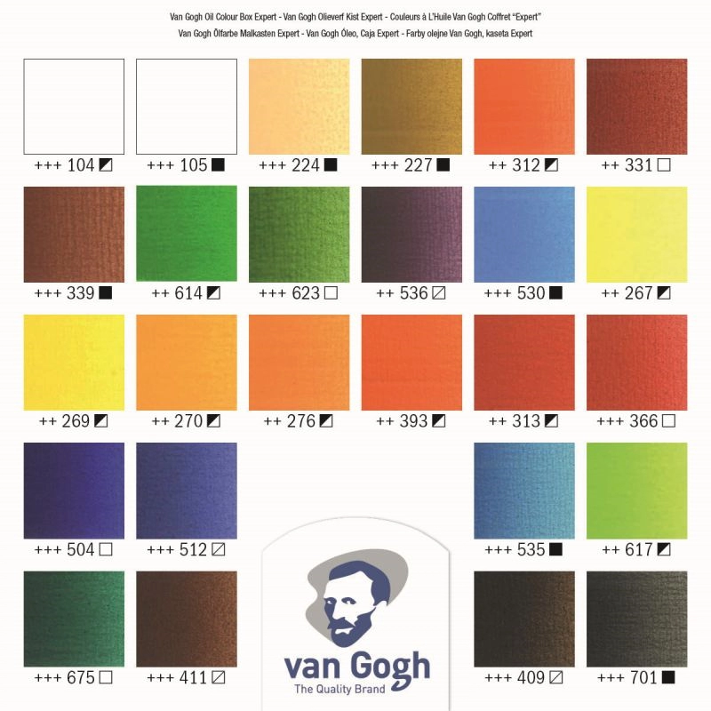 Een Van Gogh olieverf kist Expert met 28 tubes + accessoires koop je bij Terpen Tijn