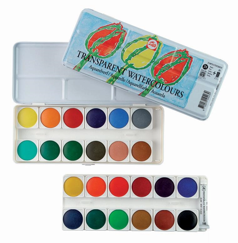 Een Talens aquarelverf 24 napjes set koop je bij Terpen Tijn