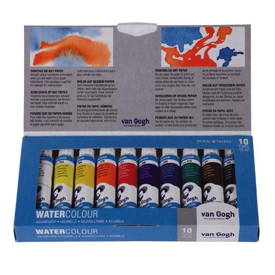 Een Van Gogh aquarelverf 10 tubes 10 ml set koop je bij Terpen Tijn