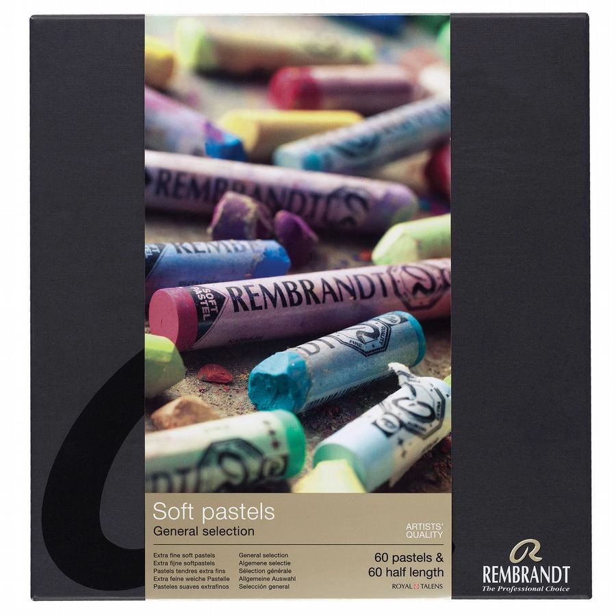 Een Rembrandt soft pastels 120 stuks algemene kleuren set koop je bij Terpen Tijn