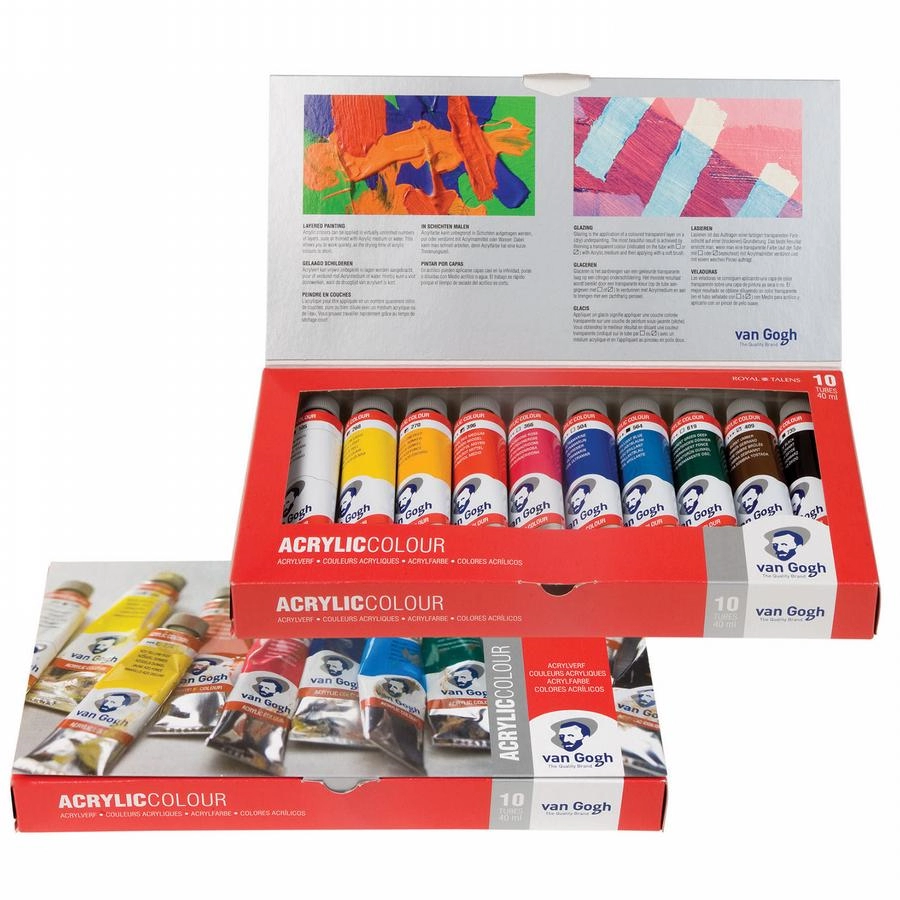 Een Van Gogh acrylverf 10 tubes 40 ml set koop je bij Terpen Tijn