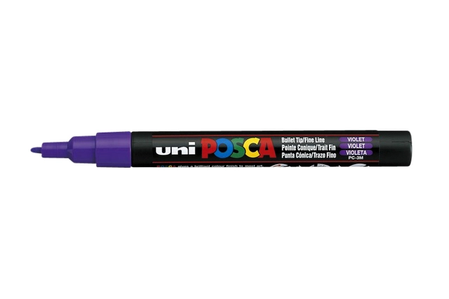 Een Posca verfmarker 3M 1.5 mm violet koop je bij Terpen Tijn