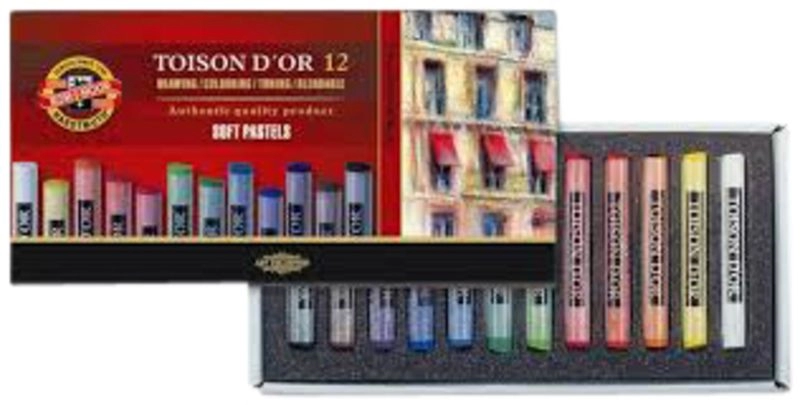 Een Toison d'Or pastels set 12 stuks Koh-I-Noor koop je bij Terpen Tijn