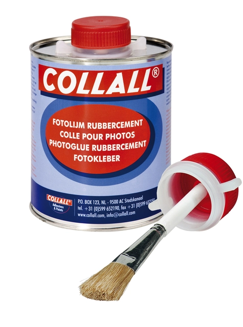 Een Rubbercement 1000 ml met kwast Collall koop je bij Terpen Tijn