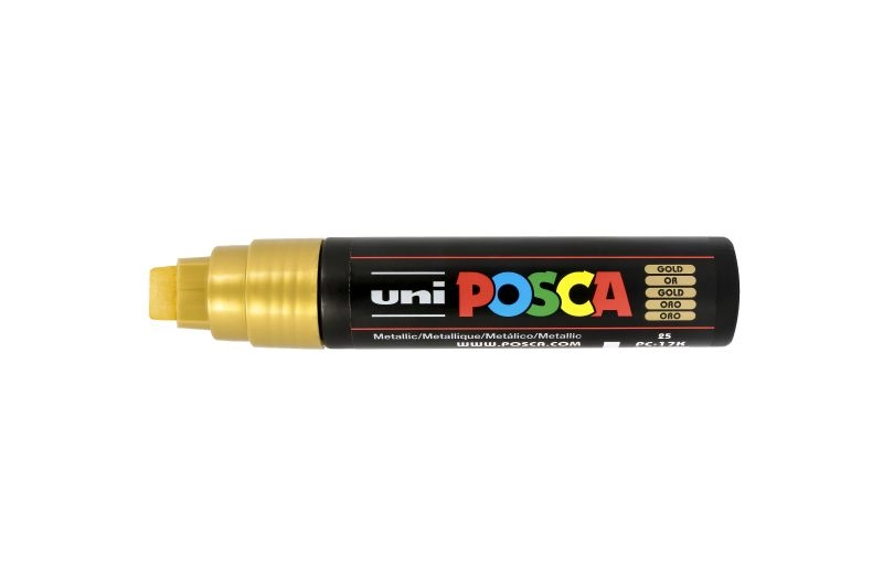 Een Posca verfmarker 17K 15 mm goud koop je bij Terpen Tijn