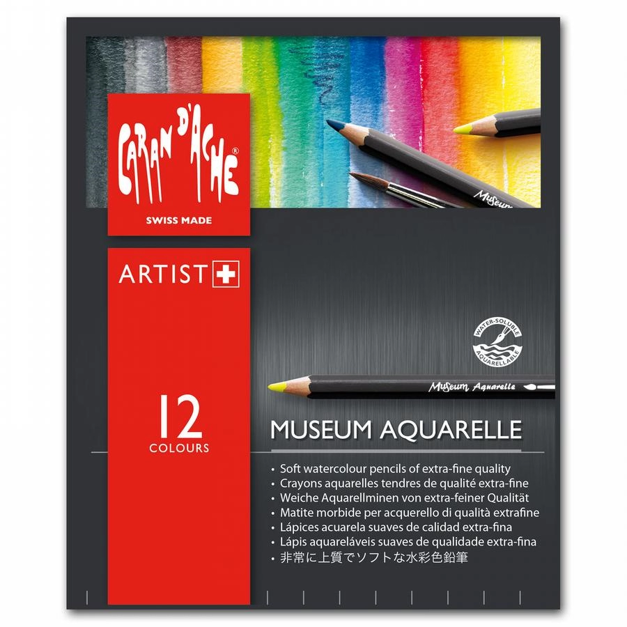 Een Caran d'Ache Museum aquarelpotloden 12 stuks set koop je bij Terpen Tijn