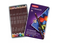 Een Derwent zachte kleurpotloden 12 stuks set Coloursoft - Mandala tekenen koop je bij Terpen Tijn