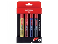 Een Amsterdam acryl marker 4 mm 4 stuks basis set koop je bij Terpen Tijn