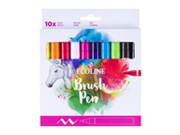 Een Ecoline brushpen set 10 stuks helder koop je bij Terpen Tijn