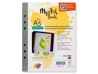 Een MyArt®Book A5 225 grams gekleurd papier 4 kleuren assorti A5 koop je bij Terpen Tijn