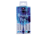 Een Ecoline brushpen 5 stuks blauw set koop je bij Terpen Tijn