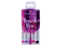 Een Ecoline brushpen 5 stuks violet set koop je bij Terpen Tijn