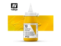 Een Acrylverf Vallejo 500 ml cadmium yellow deep hue 22 koop je bij Terpen Tijn