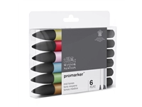 Een Winsor & Newton Promarker set 6 midtones koop je bij Terpen Tijn