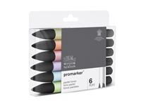 Een Winsor & Newton Promarkerset 6 pastel tones koop je bij Terpen Tijn