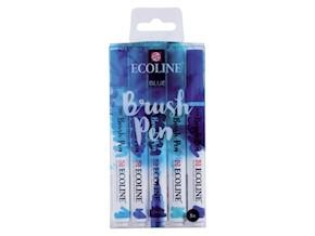 Een Ecoline brushpen 5 stuks blauw set koop je bij Terpen Tijn