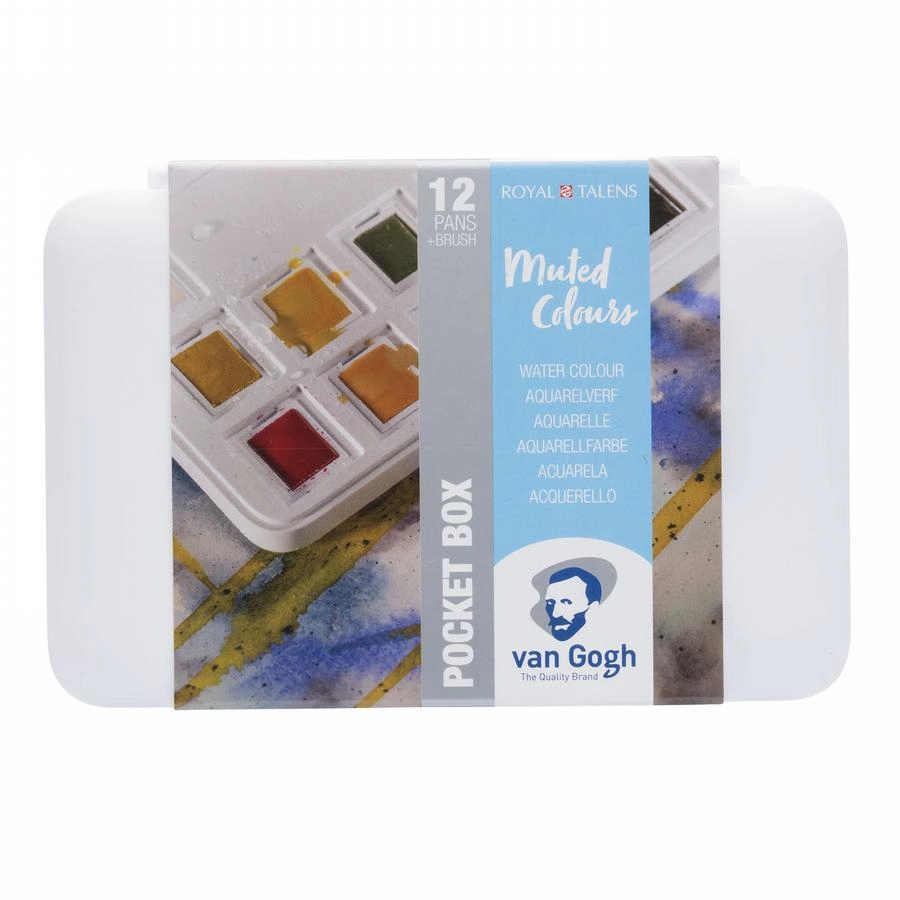 Een Van Gogh aquarelverf 12 napjes gedempte kleuren set koop je bij Terpen Tijn