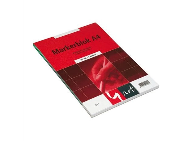 Een Markerblok A4 75 grs 75 vel 4art koop je bij Terpen Tijn