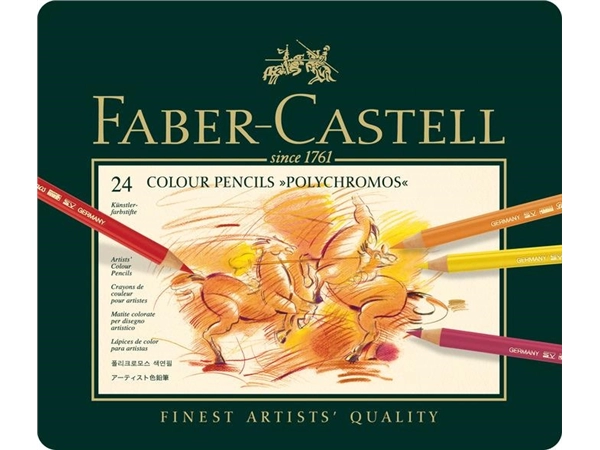 Een Faber-Castell Polychromos kleurpotloden 24 stuks set koop je bij Terpen Tijn