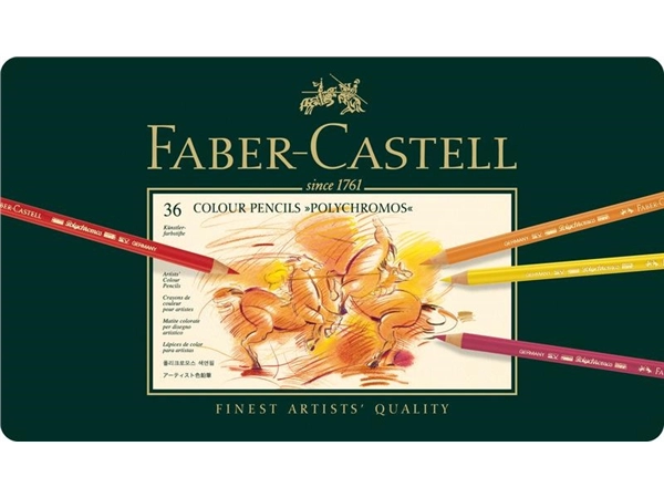 Een Faber-Castell Polychromos kleurpotloden 36 stuks set koop je bij Terpen Tijn