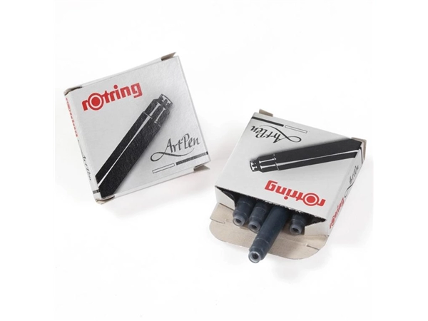 Een Inktpatroon zwart 6 stuks voor Rotring Artpen koop je bij Terpen Tijn