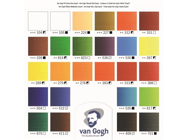 Een Van Gogh olieverf kist Expert met 28 tubes + accessoires koop je bij Terpen Tijn