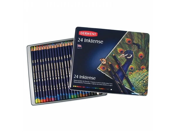 Een Derwent Inktense aquarelpotloden 24 stuks set koop je bij Terpen Tijn