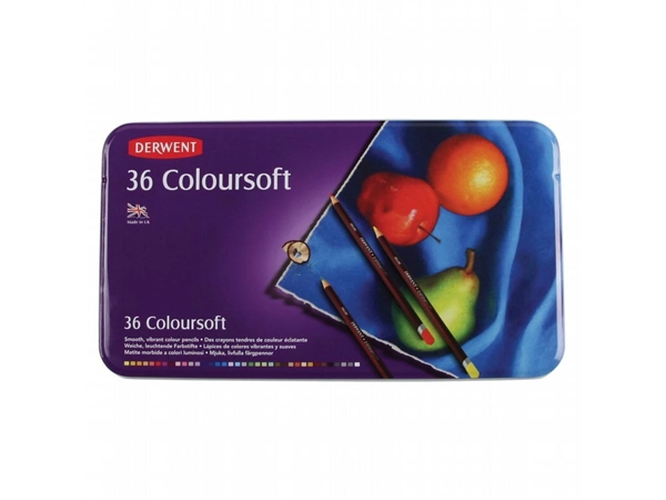 Een Derwent zachte kleurpotloden 36 stuks set Coloursoft koop je bij Terpen Tijn