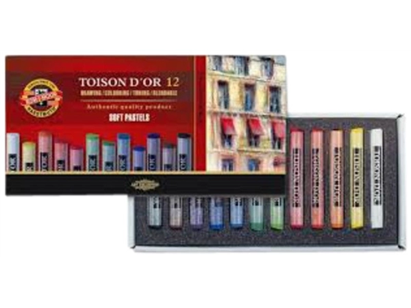 Een Toison d'Or pastels set 12 stuks Koh-I-Noor koop je bij Terpen Tijn