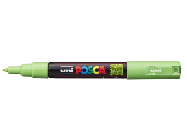 Een Posca verfmarker 1MC 1 mm appelgroen koop je bij Terpen Tijn