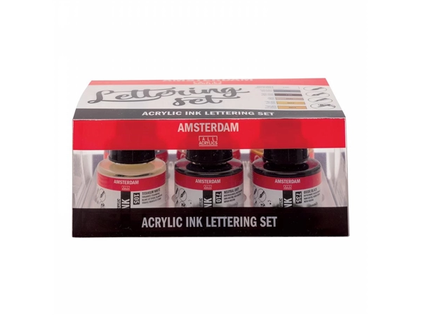 Een Amsterdam acrylic ink lettering set koop je bij Terpen Tijn