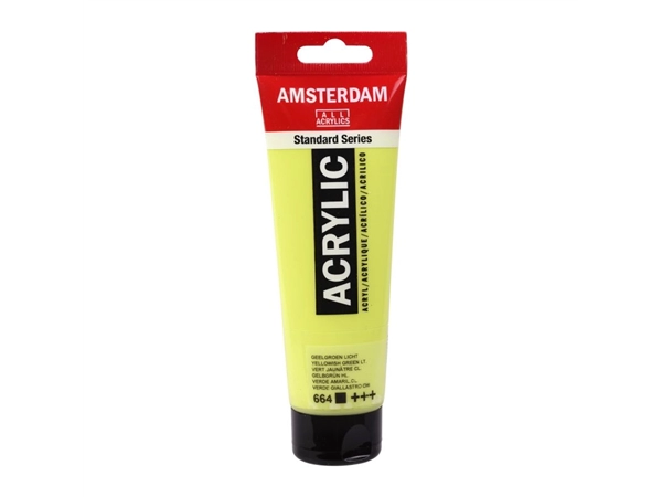 Een Acrylverf Amsterdam 120 ml 664 geelgroen licht koop je bij Terpen Tijn