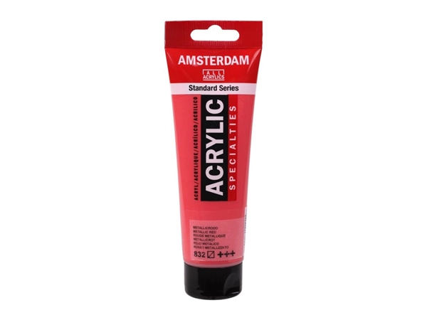 Een Acrylverf Amsterdam 120 ml 832 metallic rood koop je bij Terpen Tijn