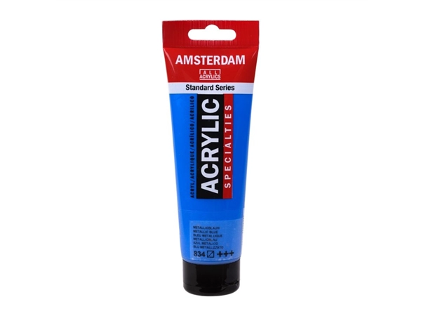 Een Acrylverf Amsterdam 120 ml 834 metallic blauw koop je bij Terpen Tijn