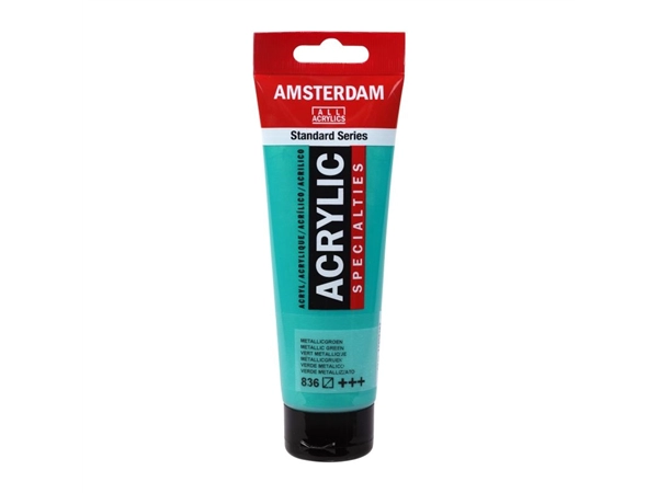 Een Acrylverf Amsterdam 120 ml 836 metallic groen koop je bij Terpen Tijn