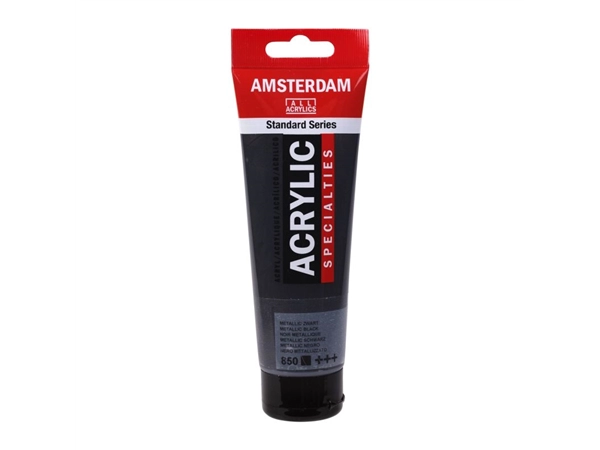 Een Acrylverf Amsterdam 120 ml 850 metallic zwart koop je bij Terpen Tijn