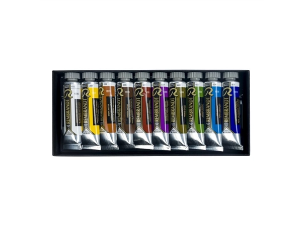 Een Rembrandt olieverf set 10 tubes 15 ml landschapkleuren koop je bij Terpen Tijn