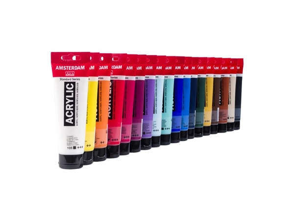 Een Amsterdam acrylverf Value pack 18x120ml koop je bij Terpen Tijn