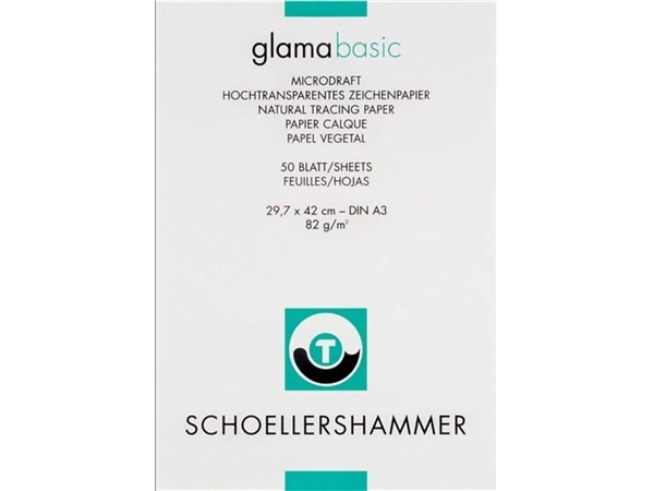 Een Schoellershammer transparantpapier 82 gr. blok 50 vel A3 koop je bij Terpen Tijn