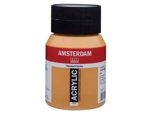 Een Acrylverf Amsterdam 500 ml 234 sienna naturel koop je bij Terpen Tijn