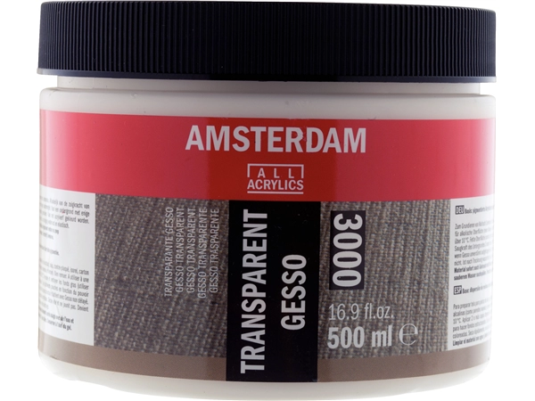 Een Gesso transparant 500 ml Amsterdam koop je bij Terpen Tijn