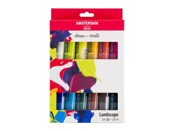 Een Amsterdam acrylverf landschap 12 tubes 20 ml koop je bij Terpen Tijn