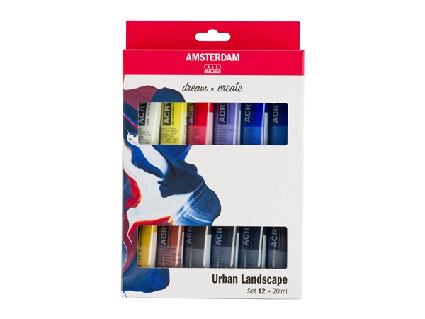 Een Amsterdam acrylverf urban landschapskleuren 12 tubes 20 ml koop je bij Terpen Tijn