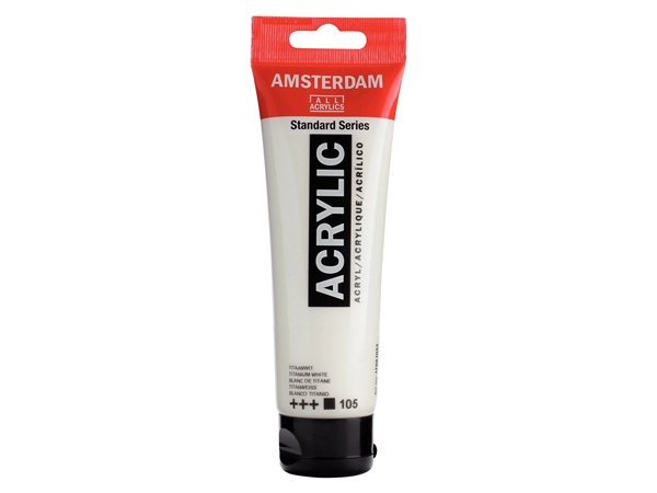 Een Acrylverf Amsterdam 120 ml 105 titaanwit koop je bij Terpen Tijn